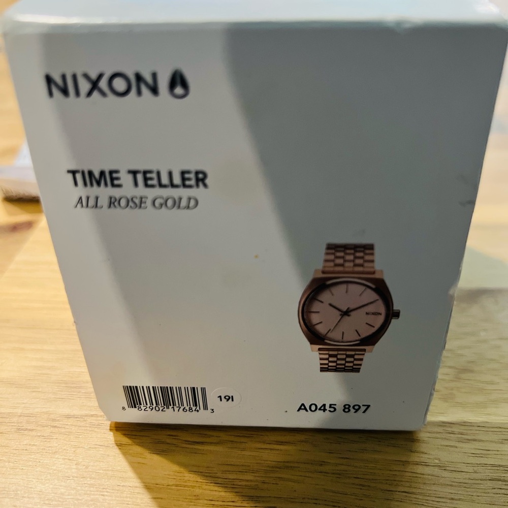 Nixon Time Teller Rose Gold Watch